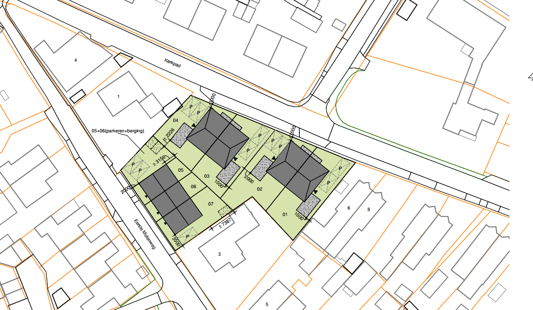 Woningen Kerkpad en Molenweg