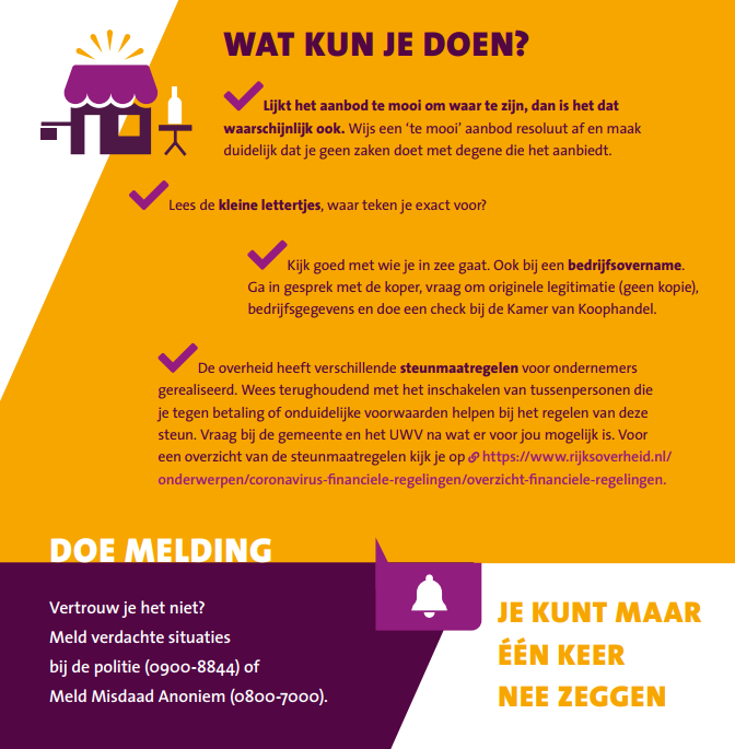 Een infographic met informatie over wat u zelf kunt doen 